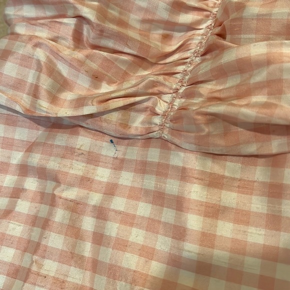 Barbie movie lookalike Pink and white silk plaid halter dress - Picture 6 of 8